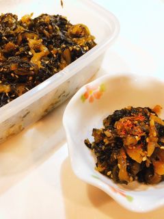 ピリ辛!ごま油香る高菜炒め-レシピのメイン写真