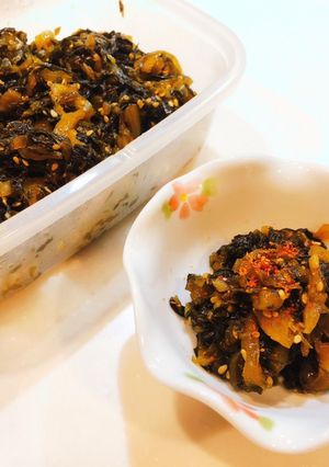 ピリ辛!ごま油香る高菜炒め-レシピのメイン写真