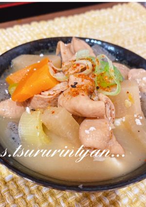 宅飲み彼氏ごはん♡ 圧力鍋で簡単豚もつ煮-レシピのメイン写真