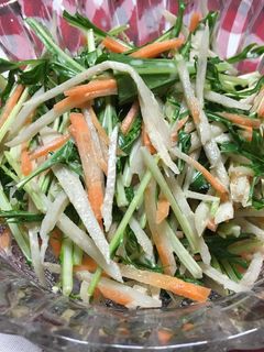 ごぼうと水菜のシャキシャキサラダ-レシピのメイン写真