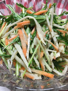 ごぼうと水菜のシャキシャキサラダ-レシピのメイン写真