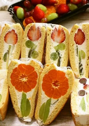萌え断♪絶品♪フルーツシフォンサンド♪-レシピのメイン写真