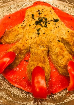 【ハロウィン料理】魔女の手ハンバーグ！！-レシピのメイン写真
