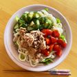 海外で作れるサラダうどん