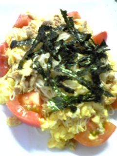 ☆ツナ卵トマトのそうめんチャンプルー☆-レシピのメイン写真