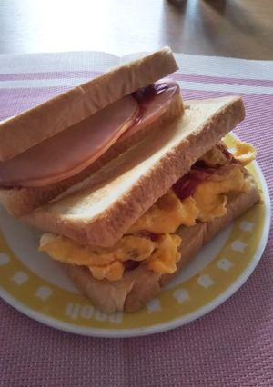 パンサンド☆ハムバージョン&卵バージョン-レシピのメイン写真