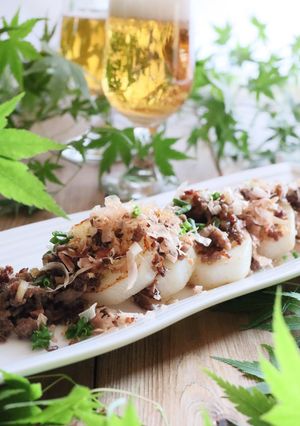 居酒屋風♡ガーリック長芋の味噌マヨソテー-レシピのメイン写真