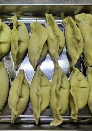 翡翠★江戸菜入りの餃子の皮-レシピのメイン写真