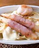 ラクレットチーズのパスタグラタン