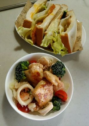 鶏むね肉でトッピング-レシピのメイン写真