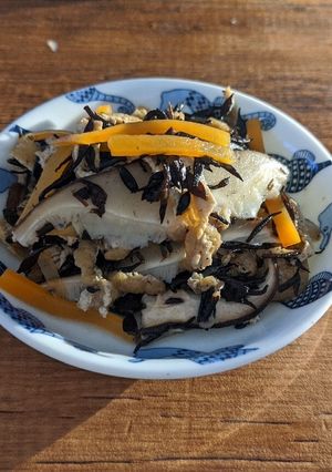 一人暮らしʕ·ᴥ·ʔひじきの煮物-レシピのメイン写真