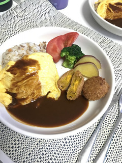 ソイミートそぼろの時短オムライス-レシピのメイン写真