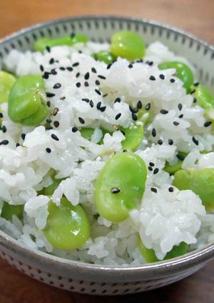 そら豆の炊き込みご飯（混ぜご飯）-レシピのメイン写真