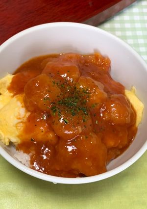 コストコ…レトルト海老チリの食べ方…工夫-レシピのメイン写真