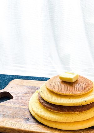 米粉でもちもち◎パンケーキ-レシピのメイン写真