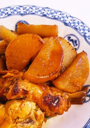 シロカ圧力鍋で　大根と手羽元のうま煮-レシピのメイン写真