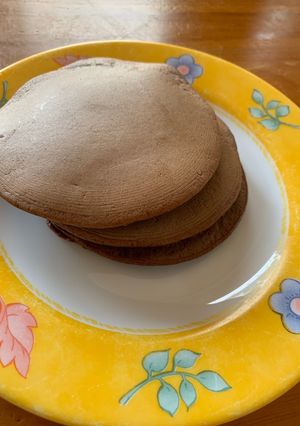 一人分　ココアパンケーキ-レシピのメイン写真