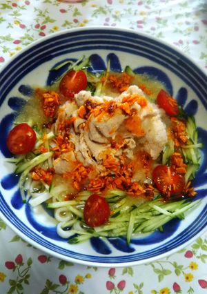 たべるラー油で！おろし冷しゃぶうどん-レシピのメイン写真
