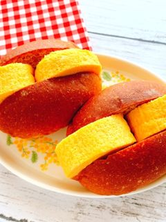 コンビニ食材!糖質オフのだし巻き卵サンド-レシピのメイン写真