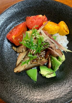 野菜たっぷり！ランチにサーディン丼-レシピのメイン写真