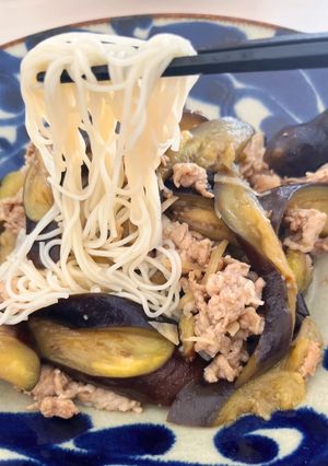 豚と茄子の煮麺-レシピのメイン写真