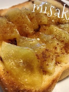 アップルシナモン☆蜂蜜トースト-レシピのメイン写真