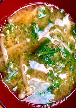 春菊の味噌汁-レシピのメイン写真