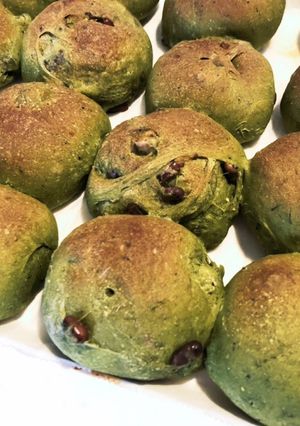 簡単！袋で抹茶豆パン-レシピのメイン写真