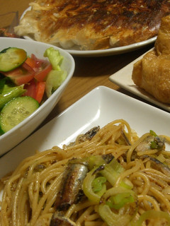 ししゃもの和風ペペロンチーノ風パスタ!-レシピのメイン写真