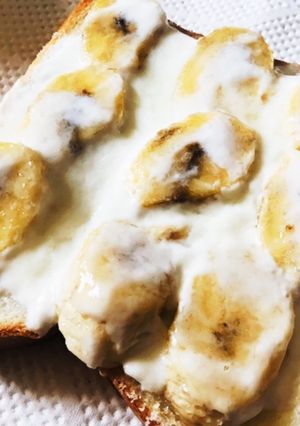 材料4つ！簡単ヨーグルトバナナトースト-レシピのメイン写真