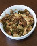 一番だしの残りで昆布と鰹節の佃煮