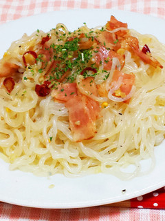 簡単☆白滝ペペロンチーノ-レシピのメイン写真