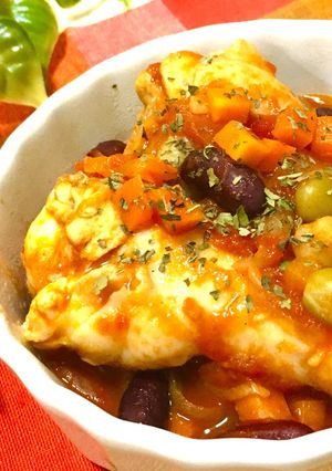 チキンとビーンズの☆ピリ辛トマト煮-レシピのメイン写真