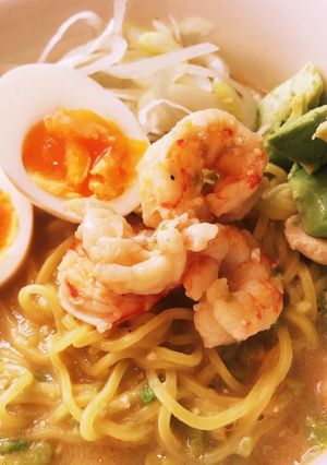 簡単海老の出汁が効いた海老味噌ラーメン-レシピのメイン写真