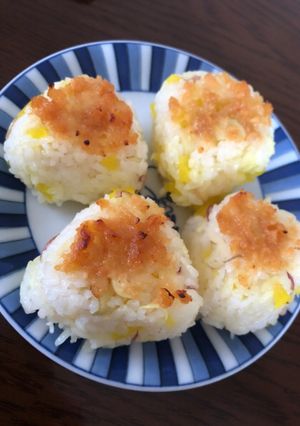 夏おにぎり　ミョウガたくあん-レシピのメイン写真