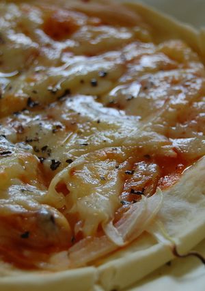 朝食に＊お手軽一人ピザ-レシピのメイン写真