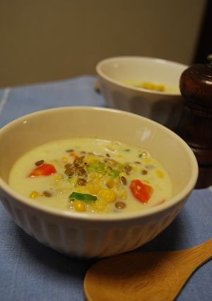 コーンな♪食べるスープ-レシピのメイン写真