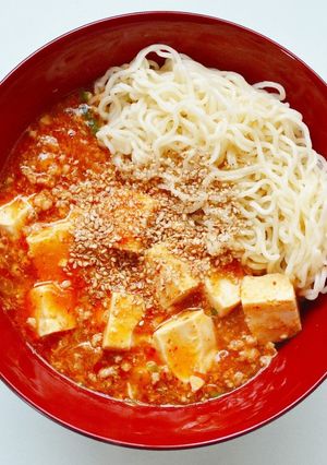 サッポロ一番麻婆麺（まーぼーめん）汁なし-レシピのメイン写真