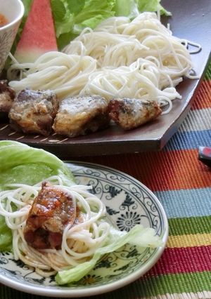 そうめんとさんま缶の野菜包み-レシピのメイン写真