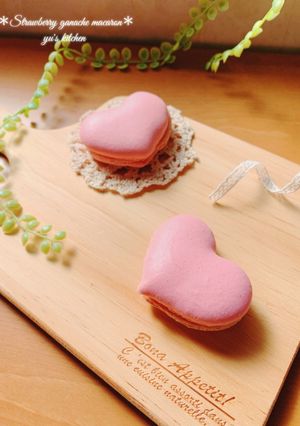 ハートマカロン♡いちごガナッシュ-レシピのメイン写真
