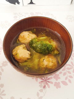鶏団子とブロッコリーの煮物-レシピのメイン写真