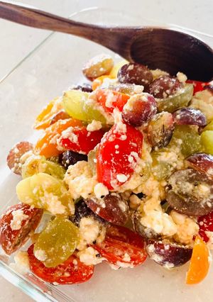 ぶどうとトマトとカッテージチーズのサラダ-レシピのメイン写真