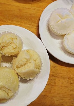 果物缶詰シロップで蒸しパン&米粉蒸しパン-レシピのメイン写真