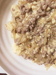 もやしと豆腐の肉味噌丼-レシピのメイン写真