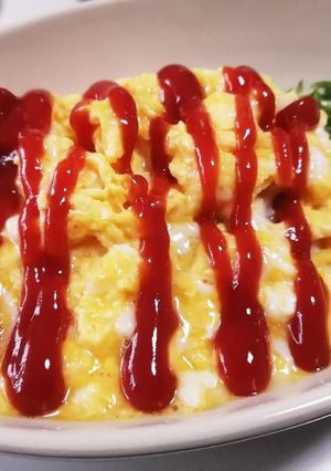 包まない☆トロトロオムライスの卵部分☆-レシピのメイン写真