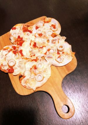 餃子の皮で作る簡単ピザ-レシピのメイン写真