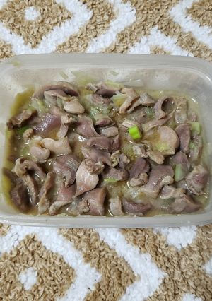 超簡単！レンチンだけごま油香る砂肝蒸し-レシピのメイン写真