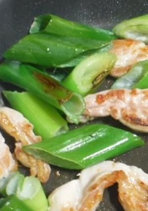 鶏せせり肉とネギ焼き(おつまみ)-レシピのメイン写真