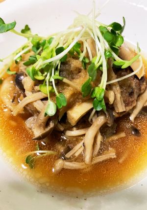 キノコたっぷりおろしハンバーグ-レシピのメイン写真
