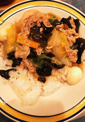 すぐできる！簡単中華丼！（4人分）-レシピのメイン写真
